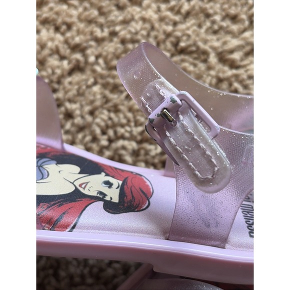 Mini Melissa Disney Mar Sandal Princess Ariel Little Mermaid Sandals Shoes 8 - Picture 14 of 16